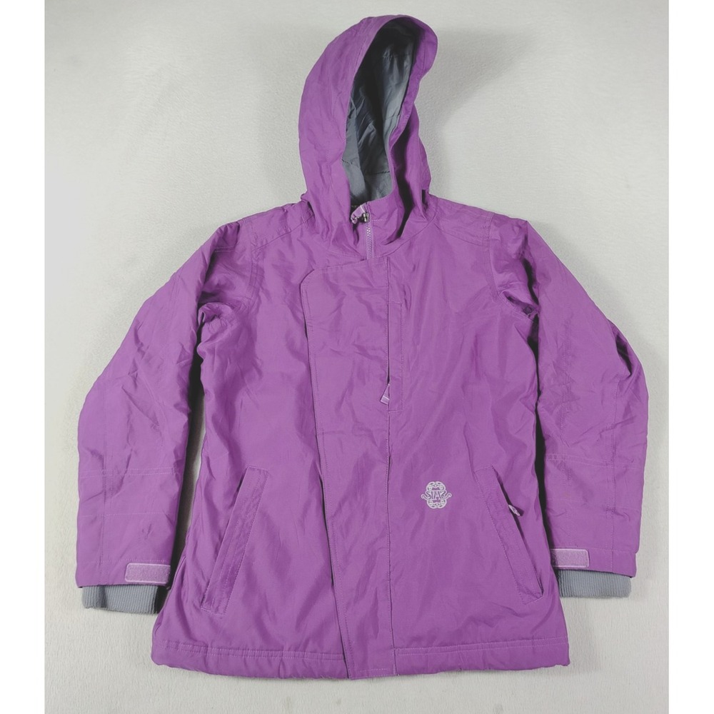 Sims Ski Jacket Girls Medium Purple Hooded Insulated Snowboard Winter Coat